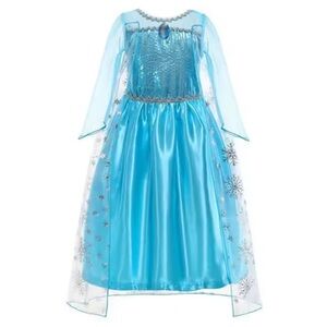 NEW Disney Frozen 2 Elsa Princess Dress – Sparkly Sequin Mesh Party Gown Queen